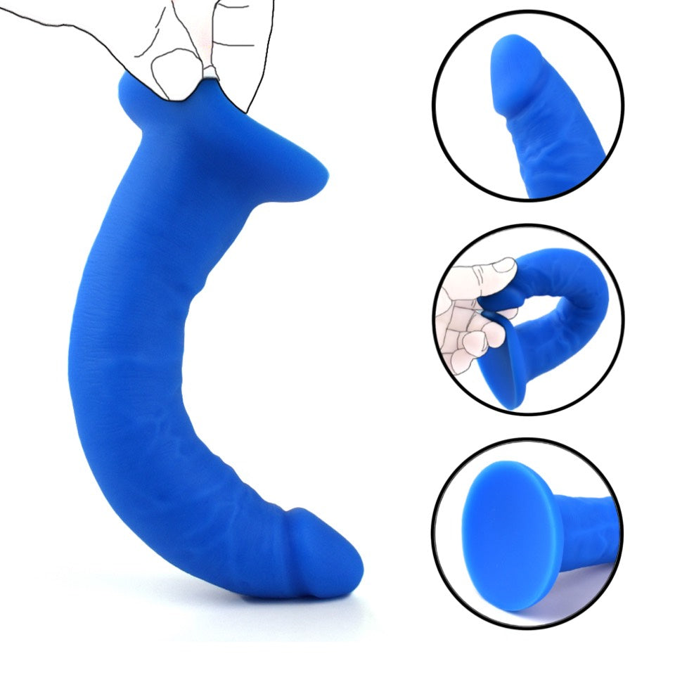 flexible realistic 8 inch silicone dildo