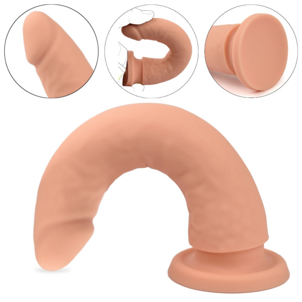 flexible slim starter silicone dildo