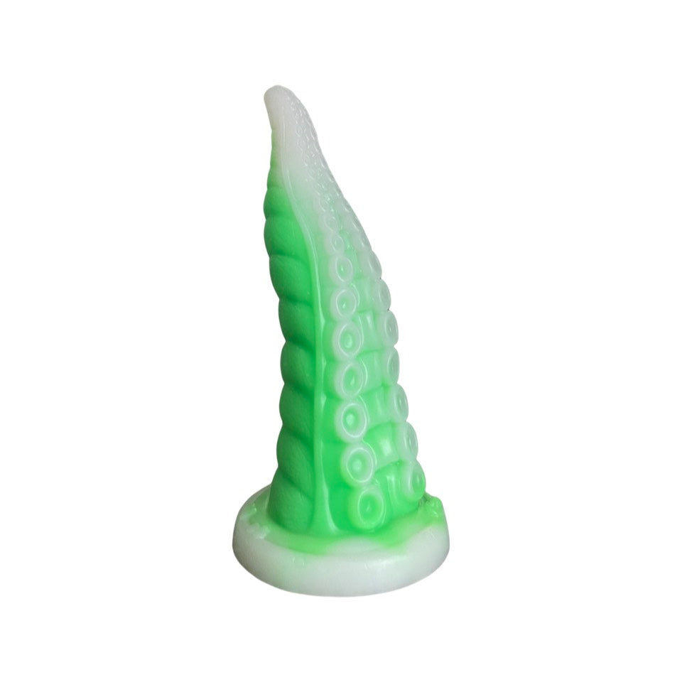 green fantasy tentacle monster dildo