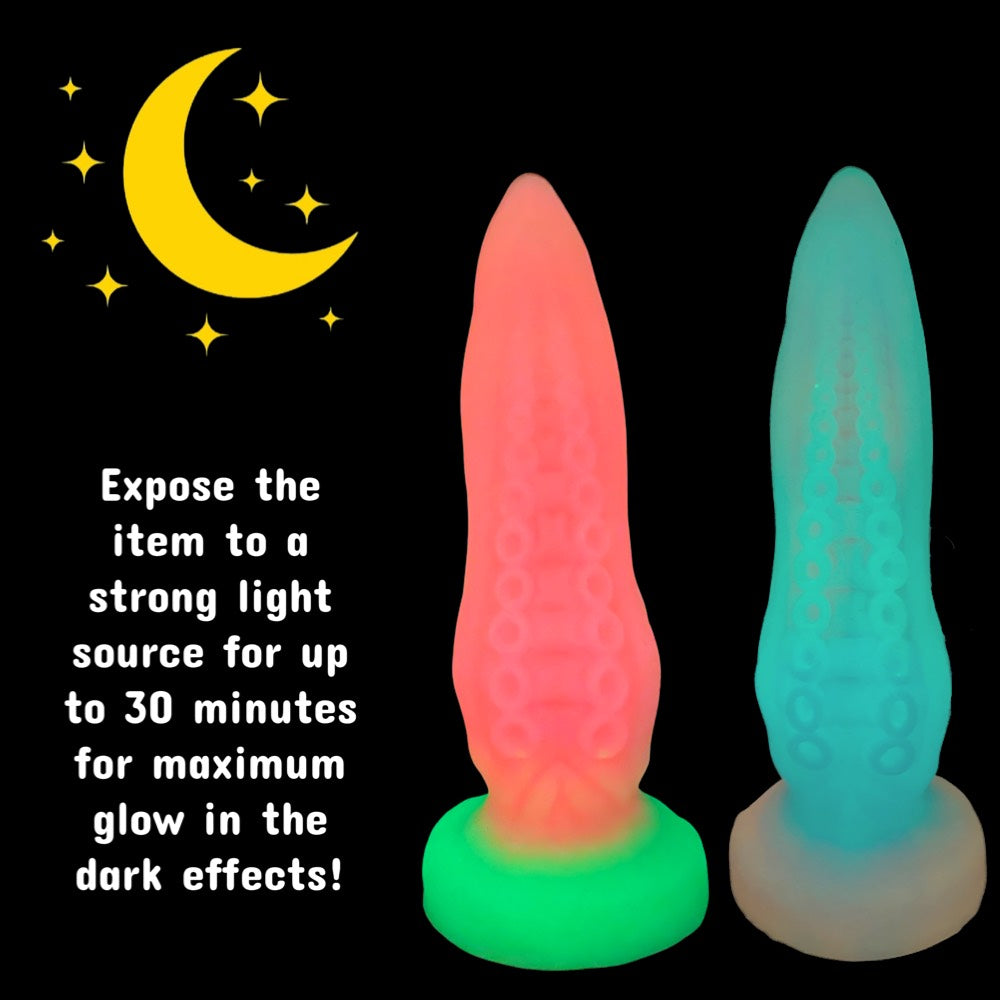 glow in the dark huge tentacle fantasy dildo