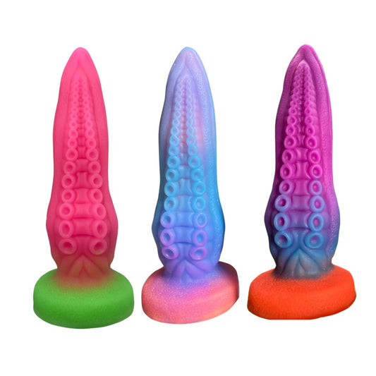 pink blue purple huge tentacle fantasy dildo