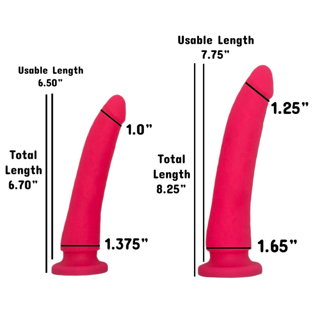 pink slim starter silicone dildo sizes