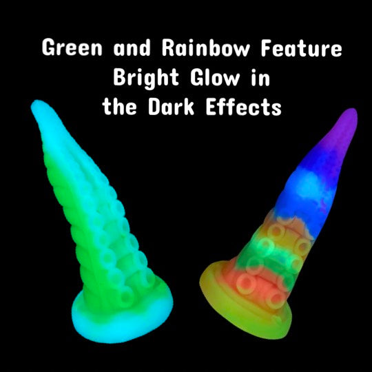 glow in the dark fantasy tentacle monster dildo