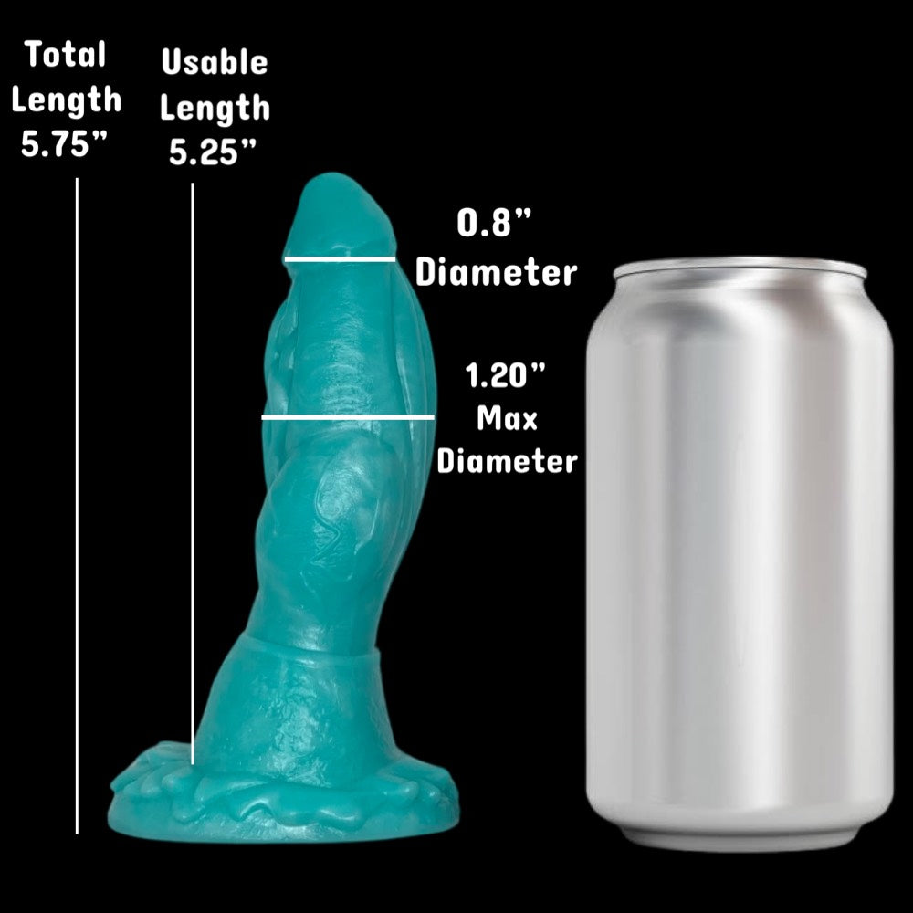 small blue dinosaur monster dildo