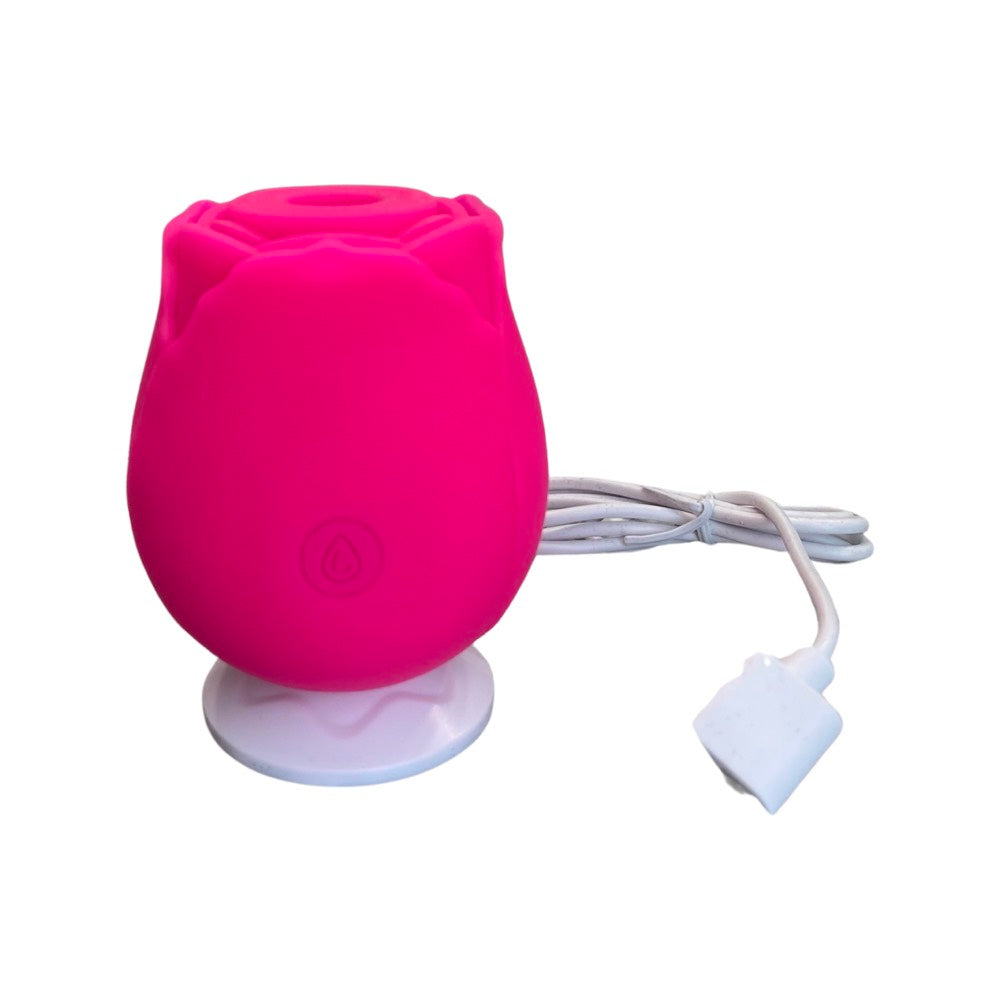 rose toy vibrator on charger base