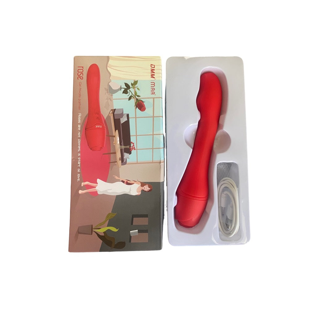 Rose Vibrator Wand Dildo in Box